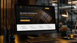 Site profissional como vitrine digital para empresas aumentarem presença online, autoridade e geração de clientes
